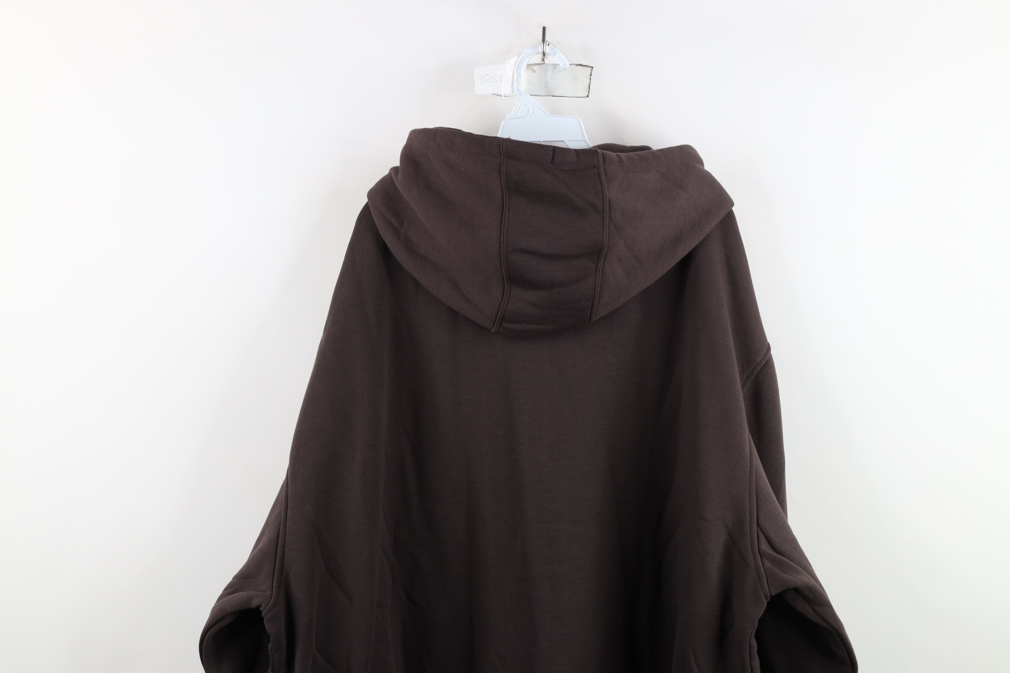 Vintage Deadstock Vintage 90s Y2K Streetwear Lined Hoodie Brown Size US XL / EU 56 / 4 - 11 Thumbnail