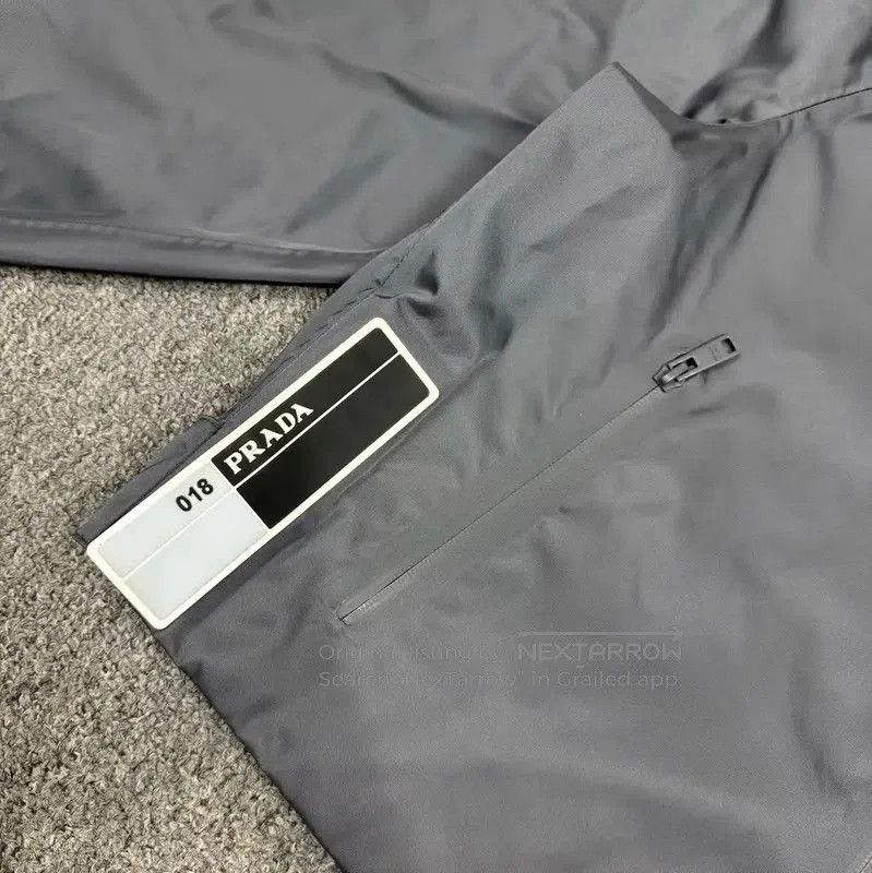 Prada Prada Men's Gray Polyester Hooded Jacket. Size US S / EU 44-46 / 1 - 3 Thumbnail