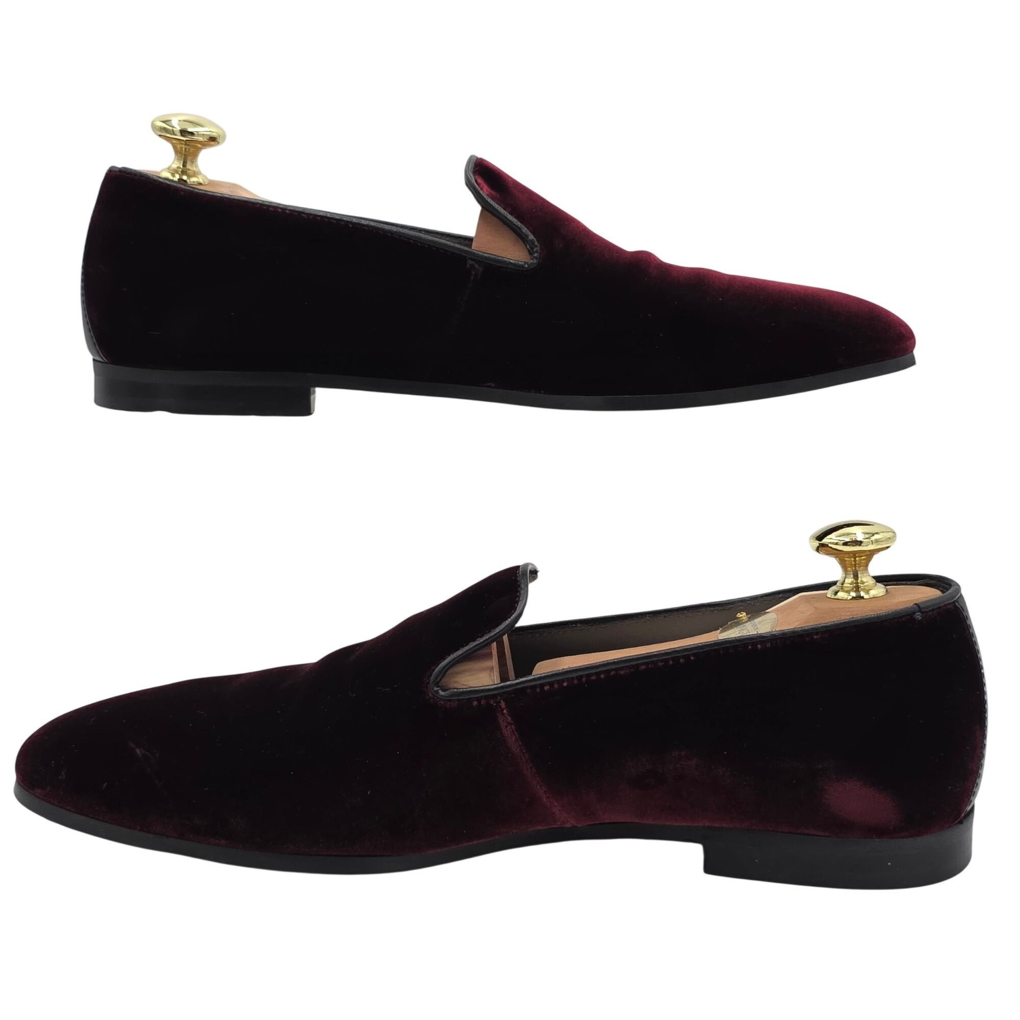 To Boot New York Italy To Boot Adam Derrick Mens 8M Garnet Red Velvet Dress S Size US 8 / EU 41 - 9 Thumbnail
