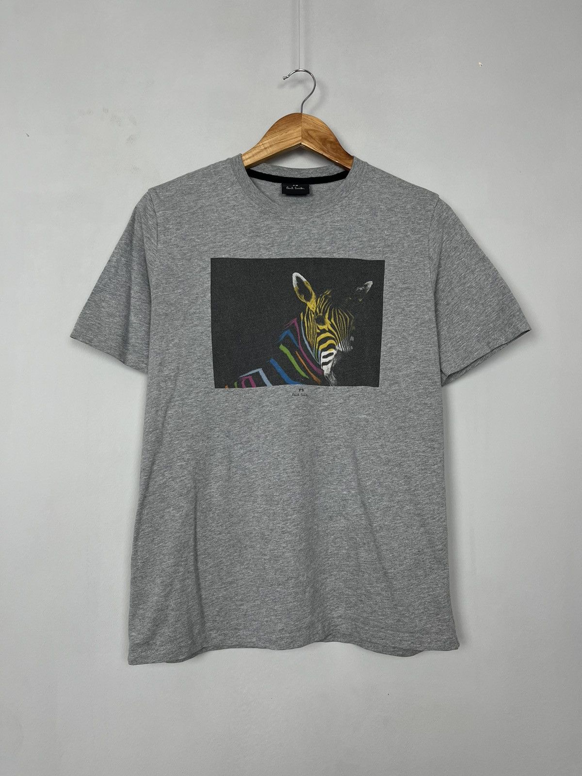 Paul Smith Paul Smith Rainbow Zebra Organic Cotton Tee Shirt Size US L / EU 52-54 / 3 - 1 Thumbnail