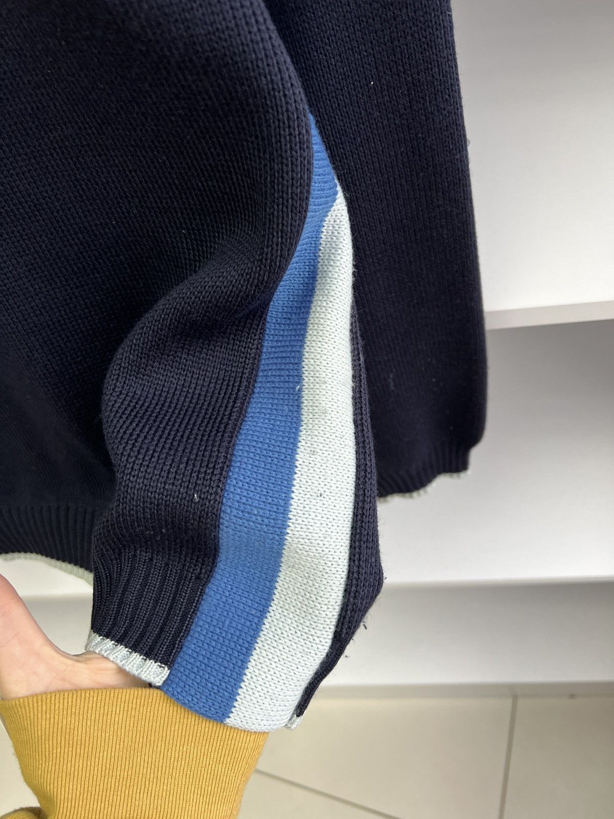 Designer × Versace × Vintage Vintage Versace Sport 1/3 zip knit sweater Size US M / EU 48-50 / 2 - 11 Thumbnail
