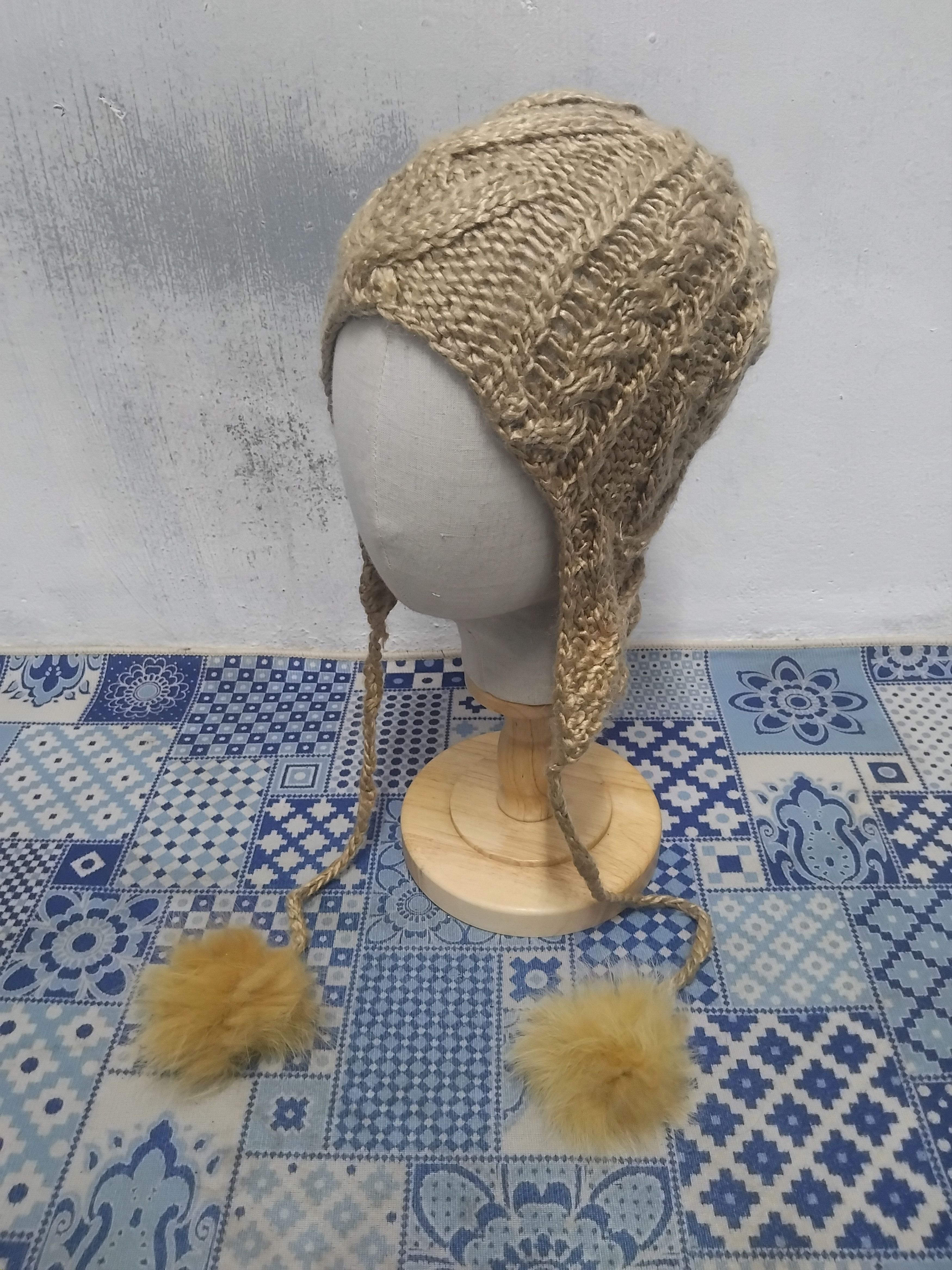 Japanese Brand Milson utility winter season beanie Size ONE SIZE - 1 Thumbnail