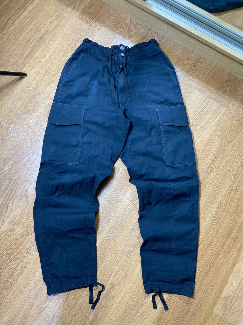 Japanese Brand Dirty Painted Distressed Thrashed Faded Baggy Jeans Y2K Size US 32 / EU 48 - 2 Thumbnail