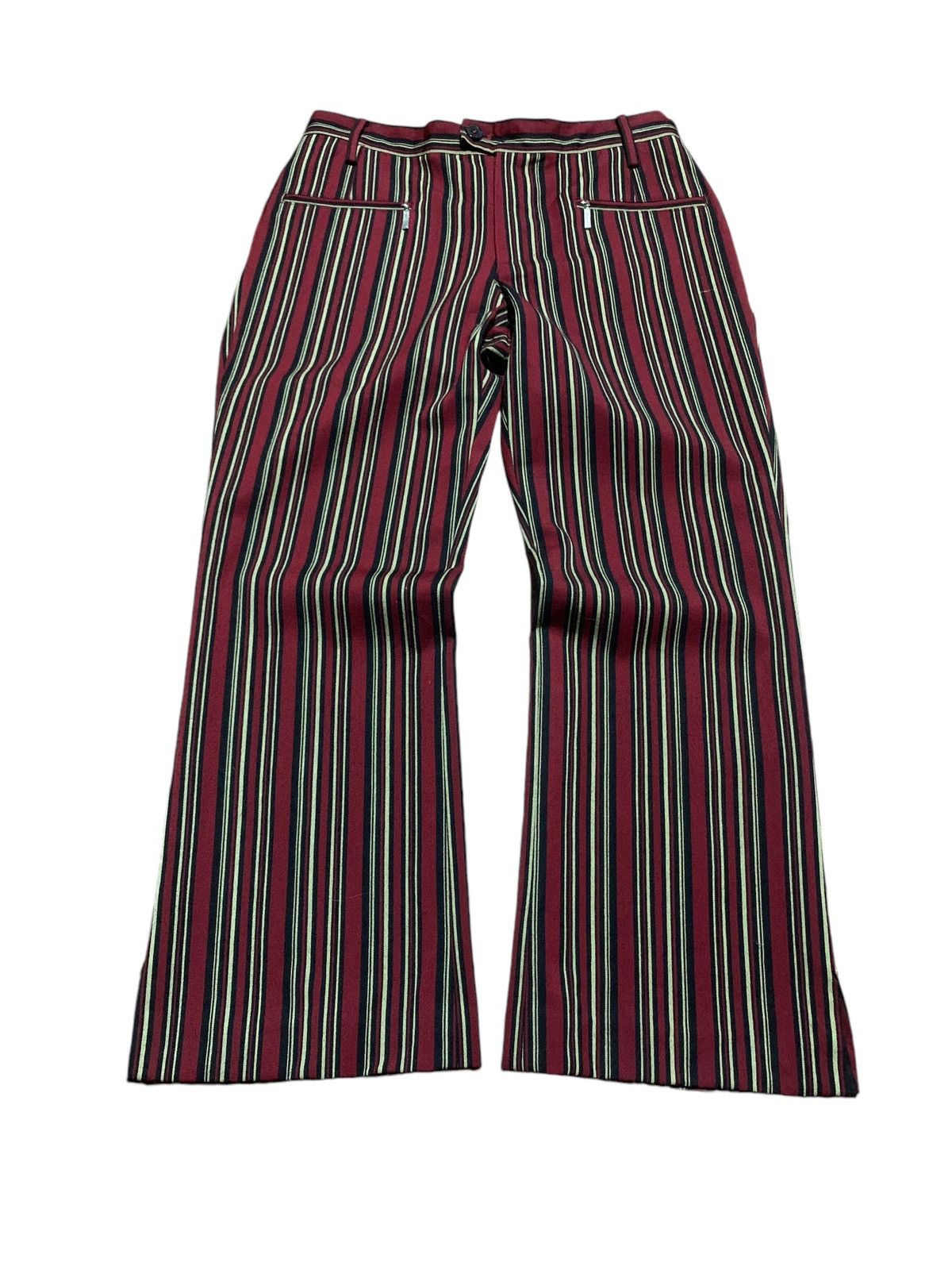 Marithe + Francois Girbaud Vintage Marithe Francois Girbaud striped flare pants Size 30" / US 8 / IT 44 - 1 Thumbnail