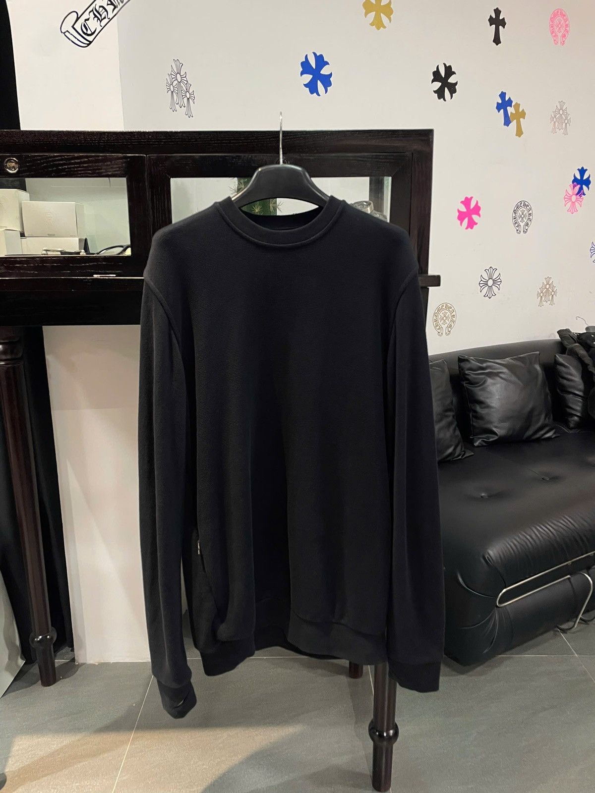 11 By Boris Bidjan Saberi 11 BY BORIS BIDJAN SABERI Embroidered Print Sweater Size US M / EU 48-50 / 2 - 2 Thumbnail