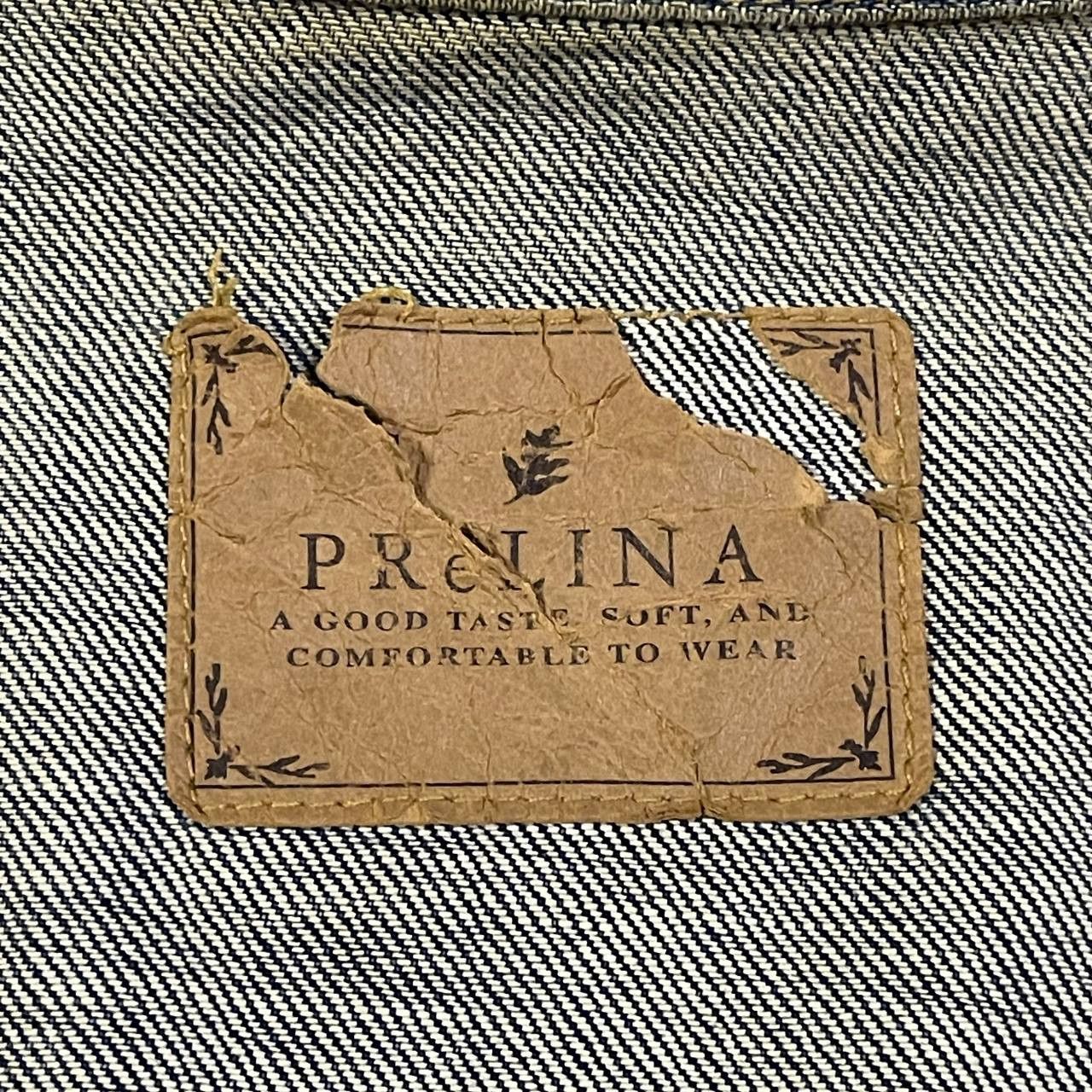Japanese Brand Vintage PreLina Distressed Denim Jacket Size US L / EU 52-54 / 3 - 8 Thumbnail