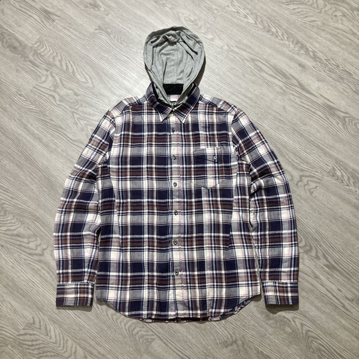 PPFM 2000s PPFM Double Layer Flanel Plaid Hoodie Lgb Punk Style Size US M / EU 48-50 / 2 - 7 Thumbnail
