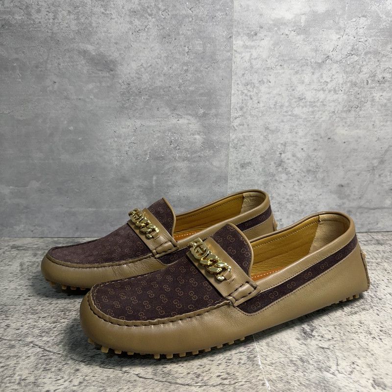 Gucci Gucci Interlocking Suede Casual Shoes for Men 0079 Size US 10.5 / EU 43-44 - 1 Thumbnail