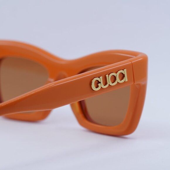 Gucci 🕶️ New Gucci GG1773S 004 Sunglasses - Orange Frame Size ONE SIZE - 6 Thumbnail