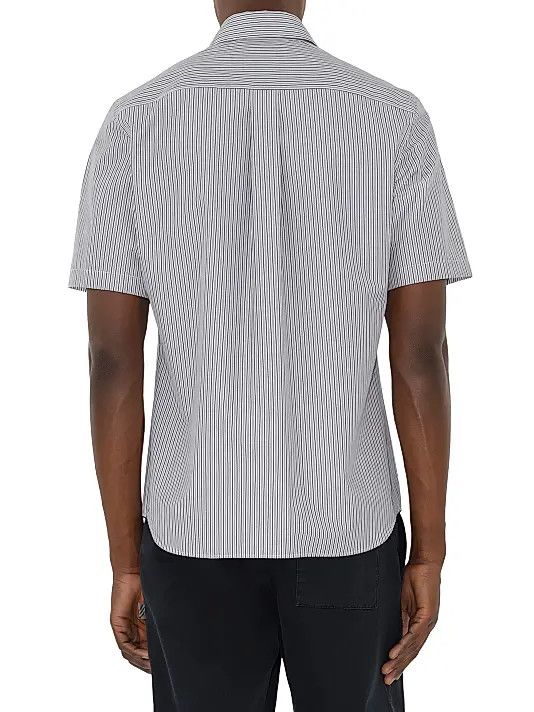 Burberry os11x0326 Striped Short-Sleeve Shirt in Black/White Size US XL / EU 56 / 4 - 5 Thumbnail
