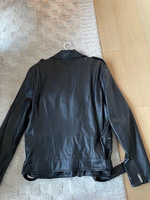 H&M H&M Black Leather Jacket with Belt (Size M) Size US M / EU 48-50 / 2 - 3 Thumbnail
