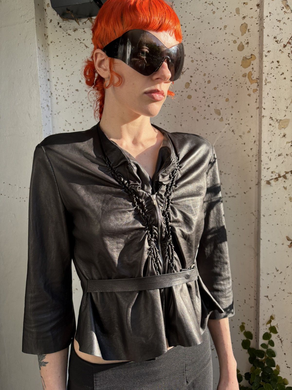 Sharon Wauchob Leather/Suede Top