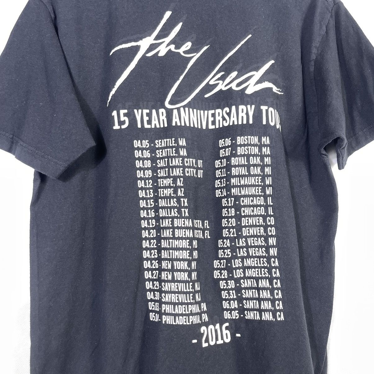 Band Tees The Used 15 Years Anniversary Tour 2016 Tshirt Size US L / EU 52-54 / 3 - 4 Thumbnail