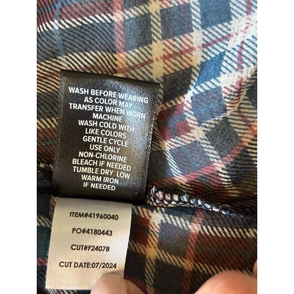 Other Torrid Memory Plaid Shirttail Kimono Lightweight Sheer Blue Size XL / US 12-14 / IT 48-50 - 9 Thumbnail