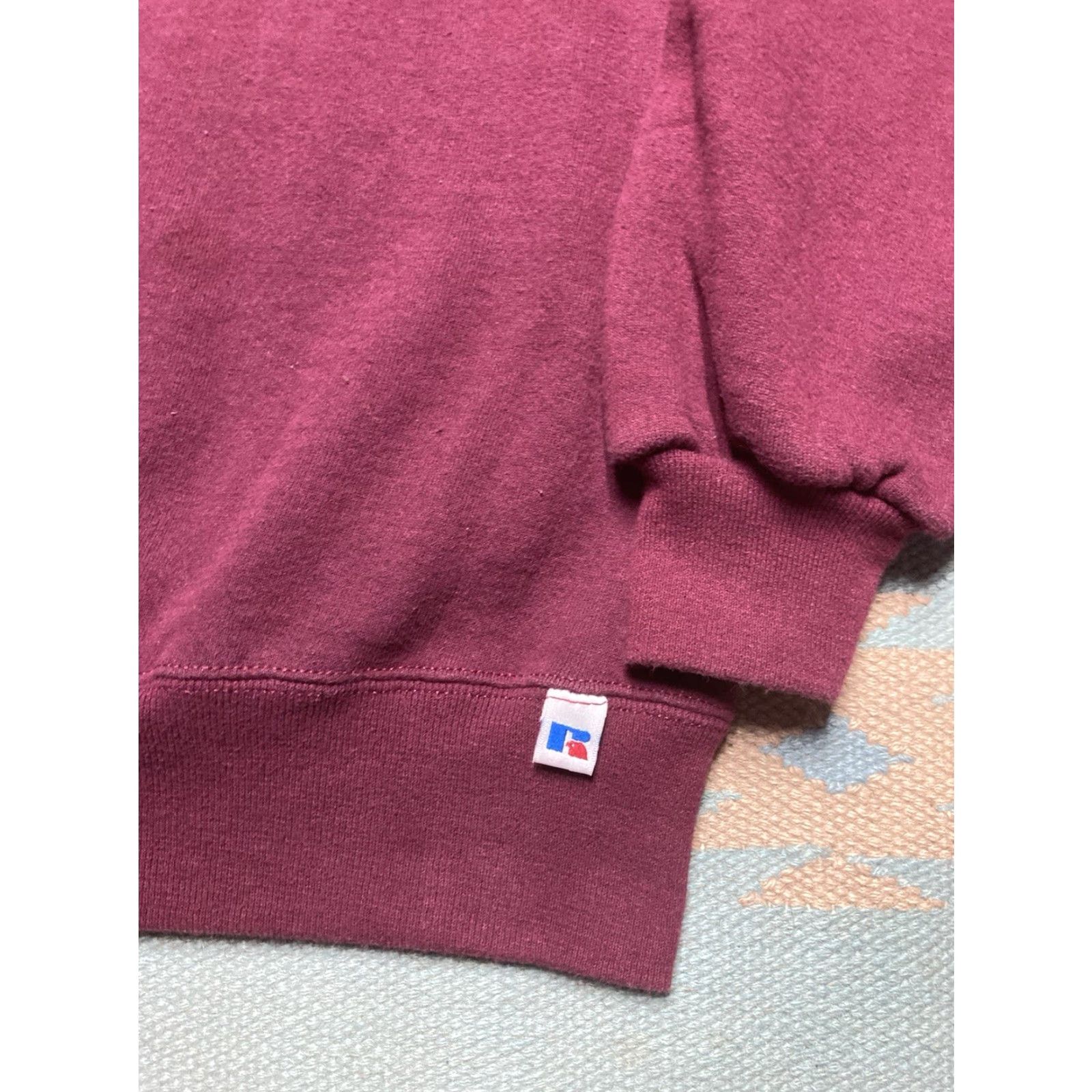 Russell Athletic VINTAGE Russell Athletic Crewneck Sweatshirt Men XL 90s Maroon Red Pullover Shirt Mens Size US XL / EU 56 / 4 - 2 Thumbnail