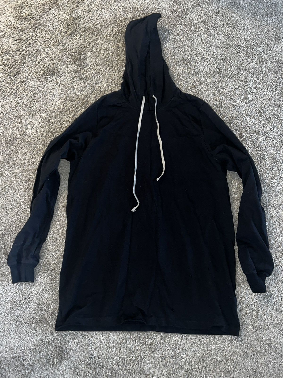 image of Rick Owens Hoodie in Black, Men's (Size Large)