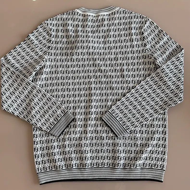 Fendi Fendi Full Print FF Round Neck Knit Sweater Size US L / EU 52-54 / 3 - 6 Thumbnail