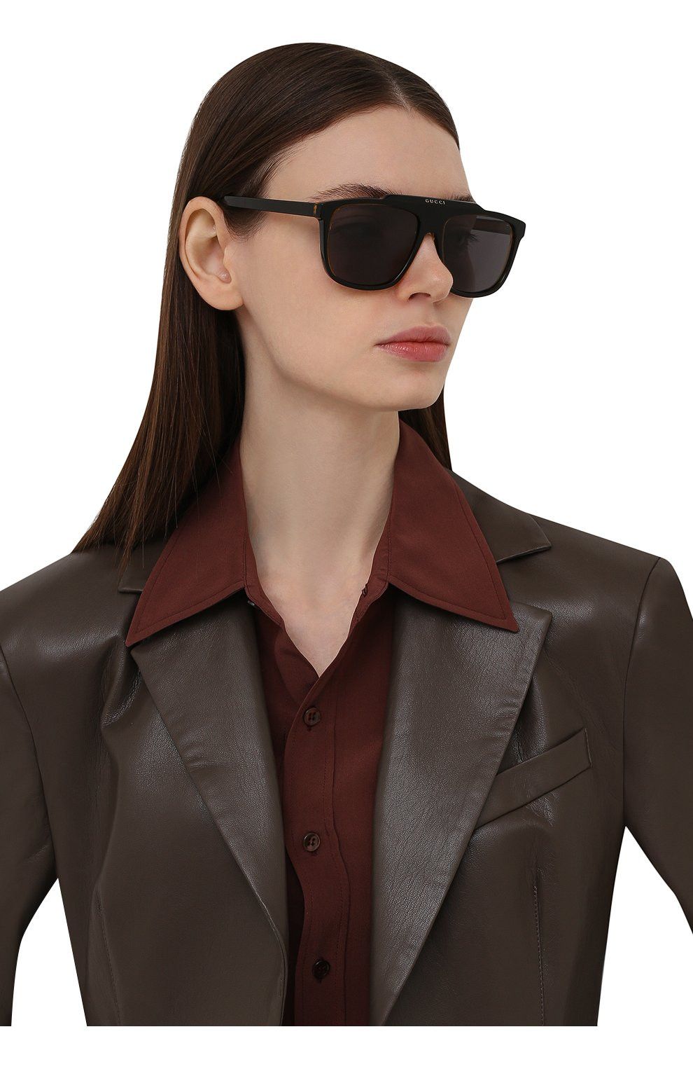 Gucci NEW GUCCI GG1039S 001 Aviator Plastic Unisex Sunglasses Size ONE SIZE - 14 Thumbnail