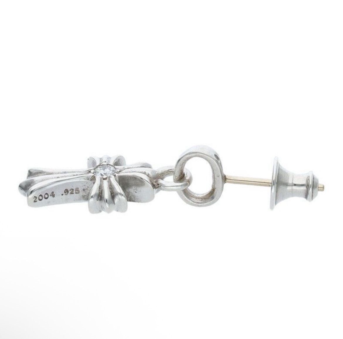 Chrome Hearts Chrome Hearts Baby Fat Diamond Silver Earring Size ONE SIZE - 4 Thumbnail