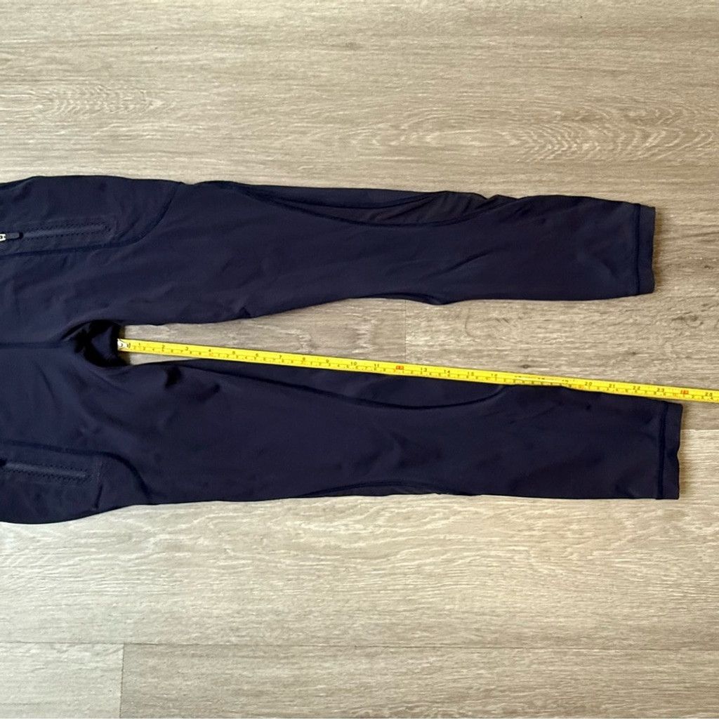 Lululemon Lululemon Athletica Invigorate 7/8 Navy Leggings Size 28" / US 6 / IT 42 - 6 Thumbnail