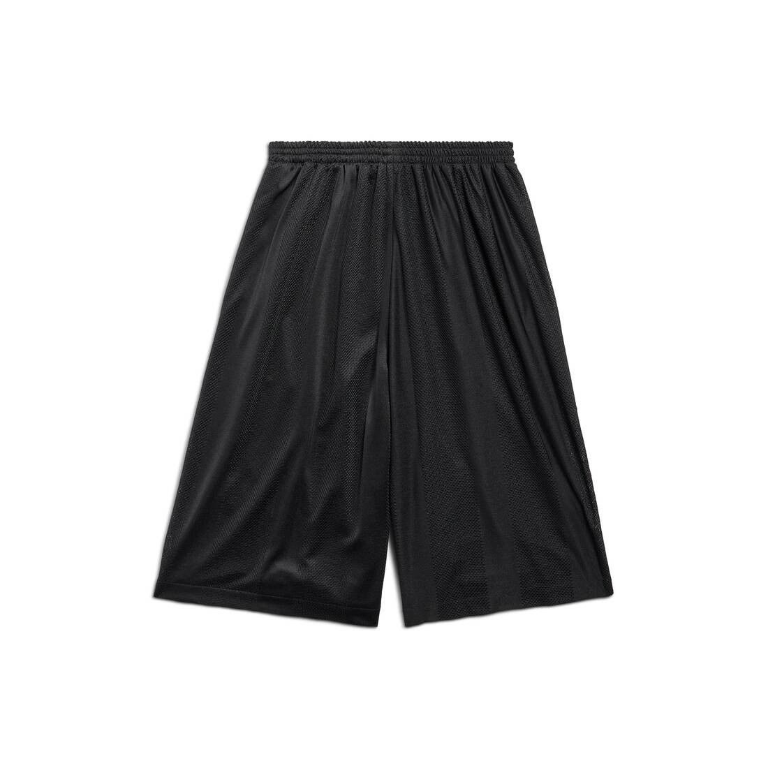 Balenciaga Burning Unity Baggy Shorts in black striped mesh Size US 32 / EU 48 - 1 Thumbnail