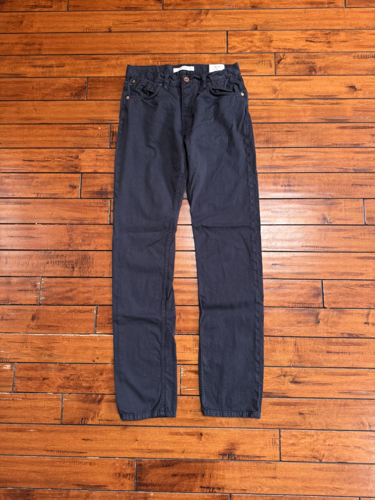 Billy Reid Slim Chino Navy Made in USA Sz 30 MSL-ALA