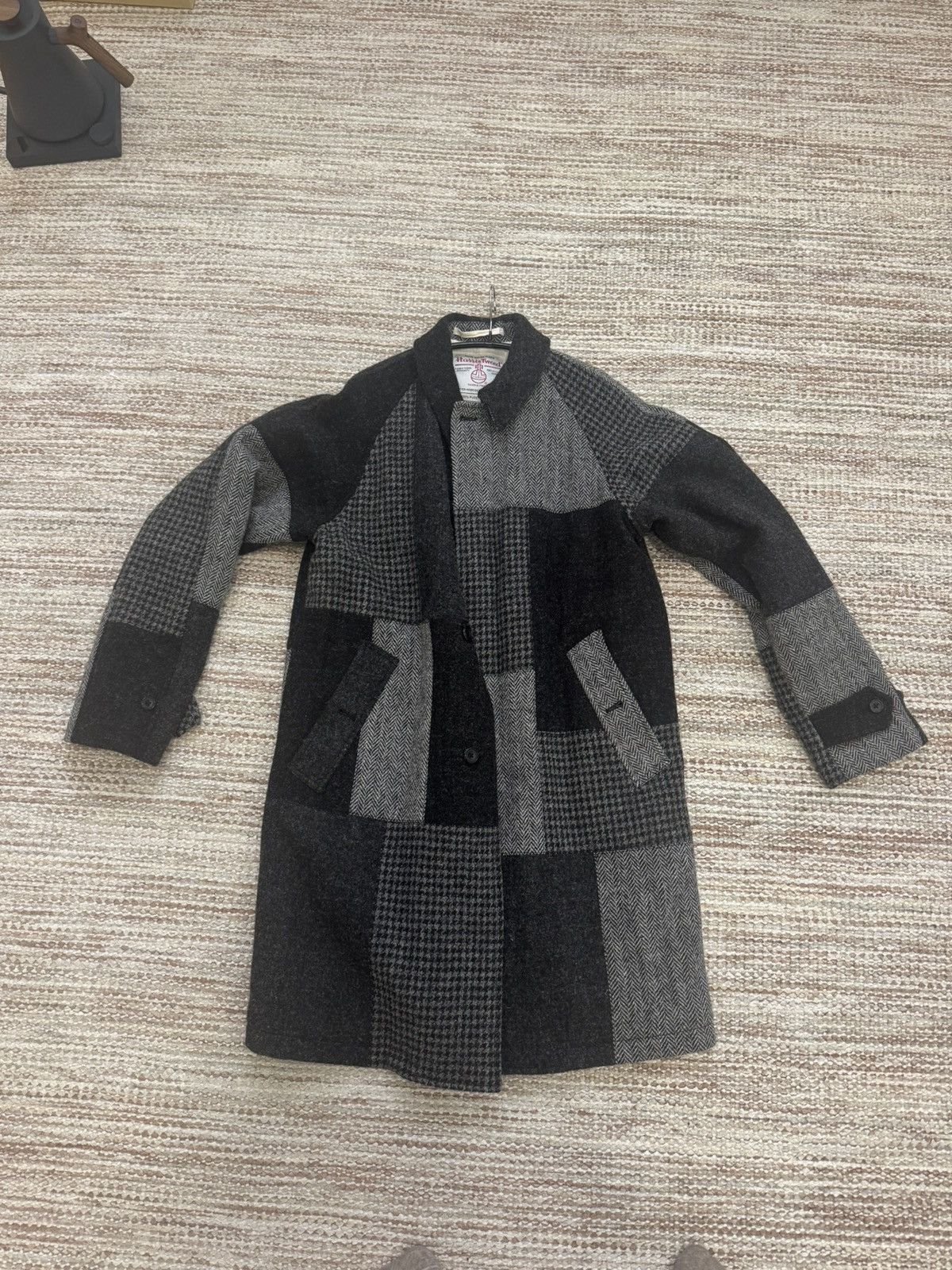 Beams Plus Beams + Harris Tweed Balmacaan Coat Size US XL / EU 56 / 4 - 1 Thumbnail