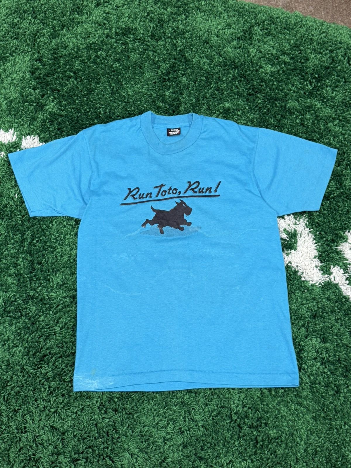 Vintage RARE Vintage Screen Stars Run Toto Wizard of Oz Tee Large Size US L / EU 52-54 / 3 - 1 Thumbnail