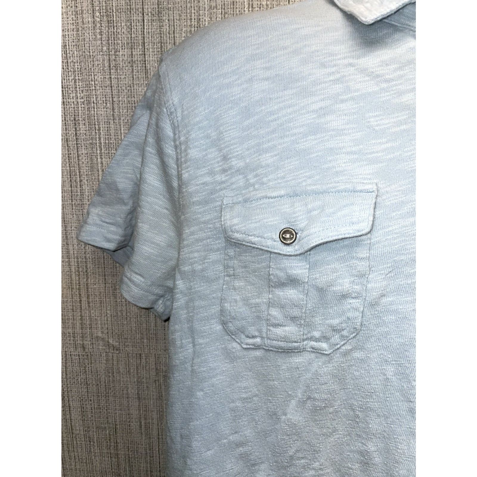 Lucky Brand Lucky Brand Light Blue Short Sleeve Polo Mens M Size US M / EU 48-50 / 2 - 5 Thumbnail
