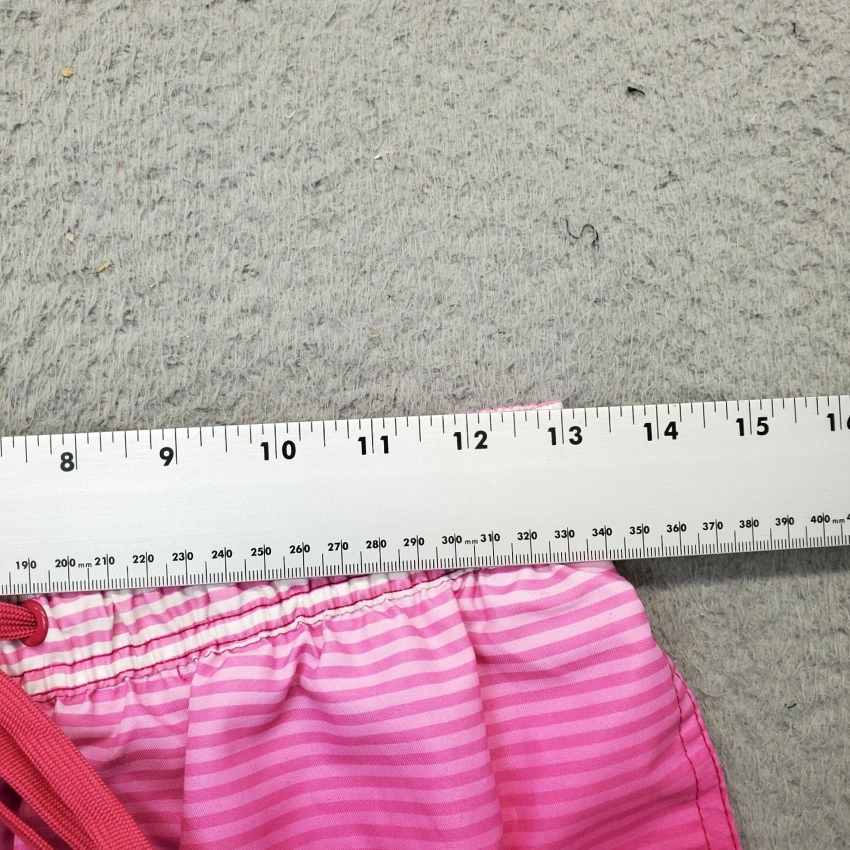 Calvin Klein Calvin Klein Bottom Shorts Mens S Pink Ombre Stripe Elastic Waistboard Quick Dry Back Pocket Drawstring Surfing Size US 29 - 5 Thumbnail