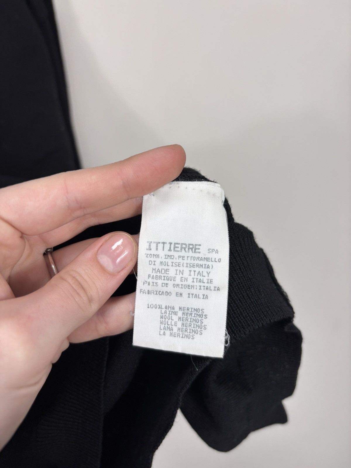 Versace Jeans Couture Vintage Versace Jeans Couture Black Wool V-Neck Sweater Size US XL / EU 56 / 4 - 9 Thumbnail