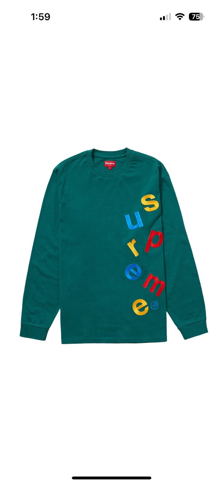 ★20AW WEEK4★Supreme Scatter Logo L/S Top Supreme Scatter Logo L/S Top Black Men's - FW20 - US