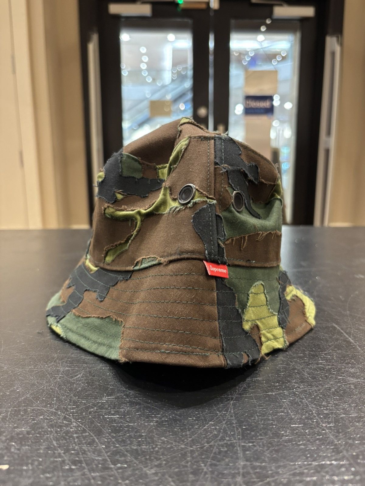 supreme　Medals Crusher Hat Supreme Playoffs Mesh Crusher Hat Black – Drexlers