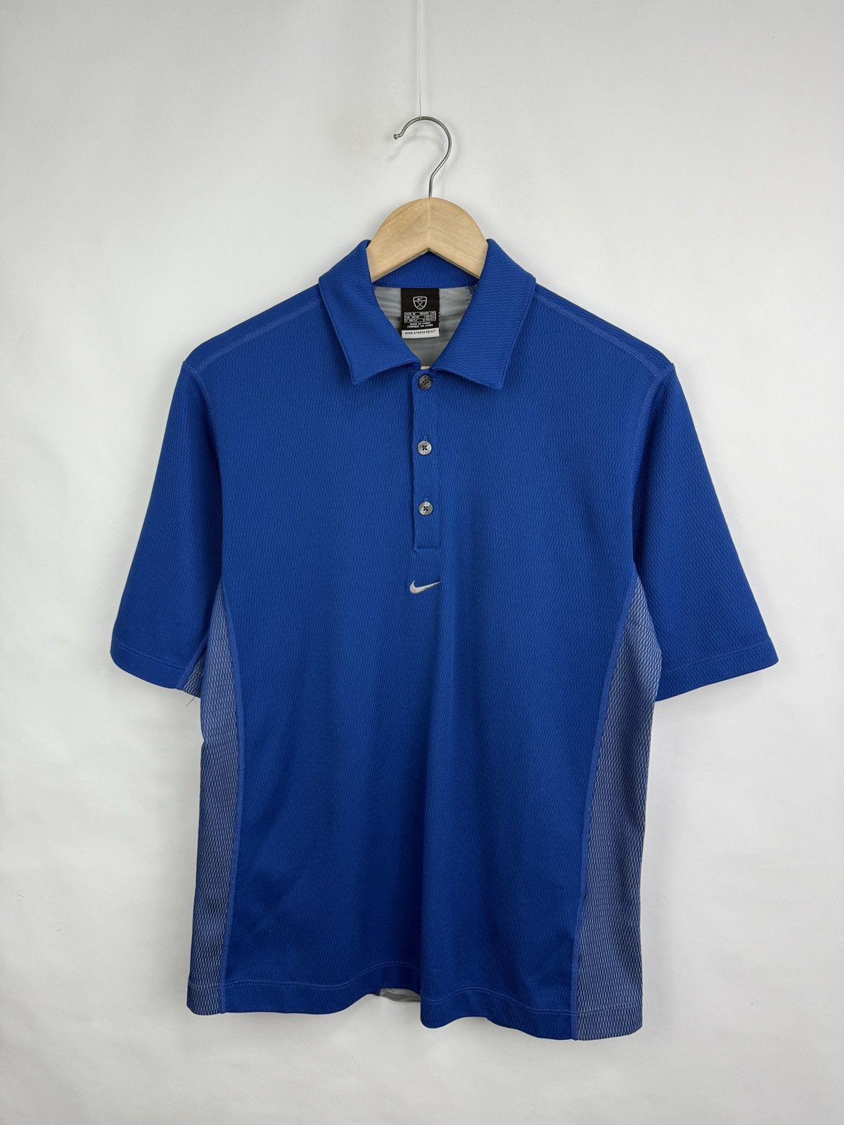 Nike × Tiger Woods 🇺🇸 Vintage 90s Nike Sphere React Golf Polo T-Shirt Rare Retro Size US M / EU 48-50 / 2 - 3 Thumbnail