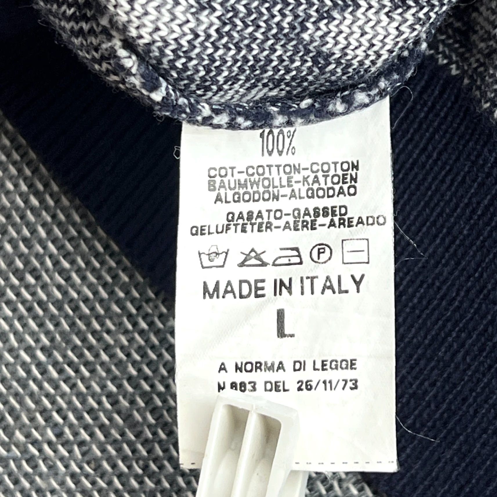 Vintage BOGGI Milano Sweater XL Blue Cotton V-Neck Men Pullover Size US XL / EU 56 / 4 - 5 Thumbnail