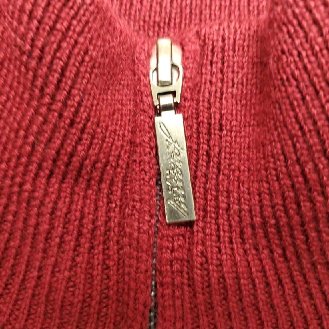 Vintage VINTAGE Jeremy Argyle Sweater Mens XL Red 1/4 Zip Pullover Merino Wool Mock Neck Knit Zipper 100% Wool Mens XL Red Size US XL / EU 56 / 4 - 4 Thumbnail