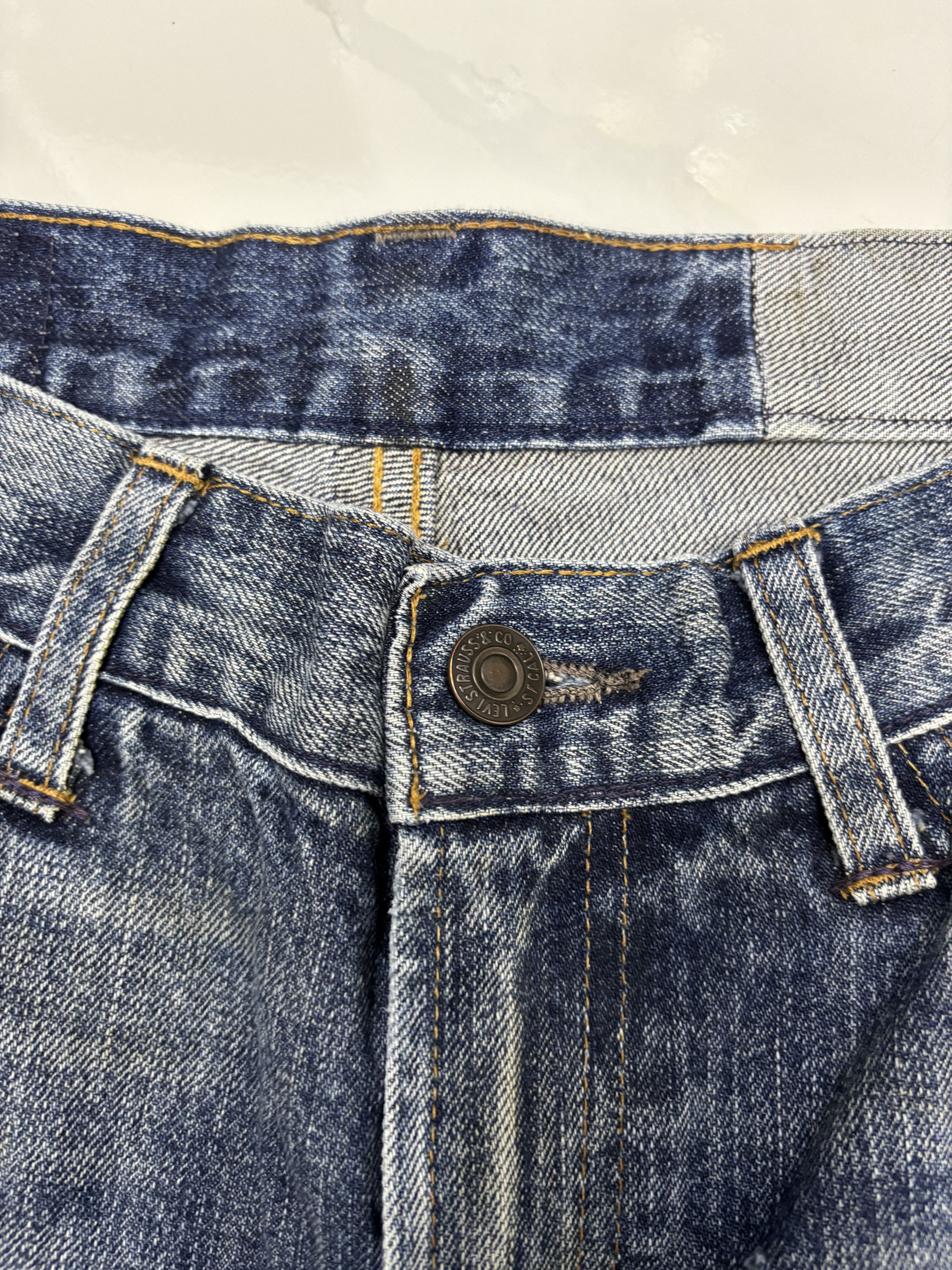 Levi's VINTAGE LEVIS 505 BIG E SELVEDGE DISTRESSED DENIM JEAN Size 27" / US 4 / IT 40 - 14 Thumbnail