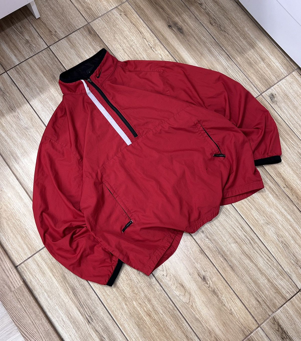 Nike 00s Vintage Nike Retro Nylon Light Jacket Neck Swoosh