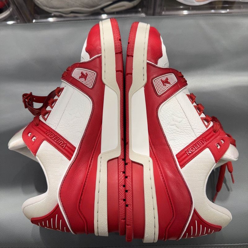 Louis Vuitton Louis Vuitton Red Trainer Fashion Sneakers for Men -2508 Size US 9 / EU 42 - 7 Thumbnail