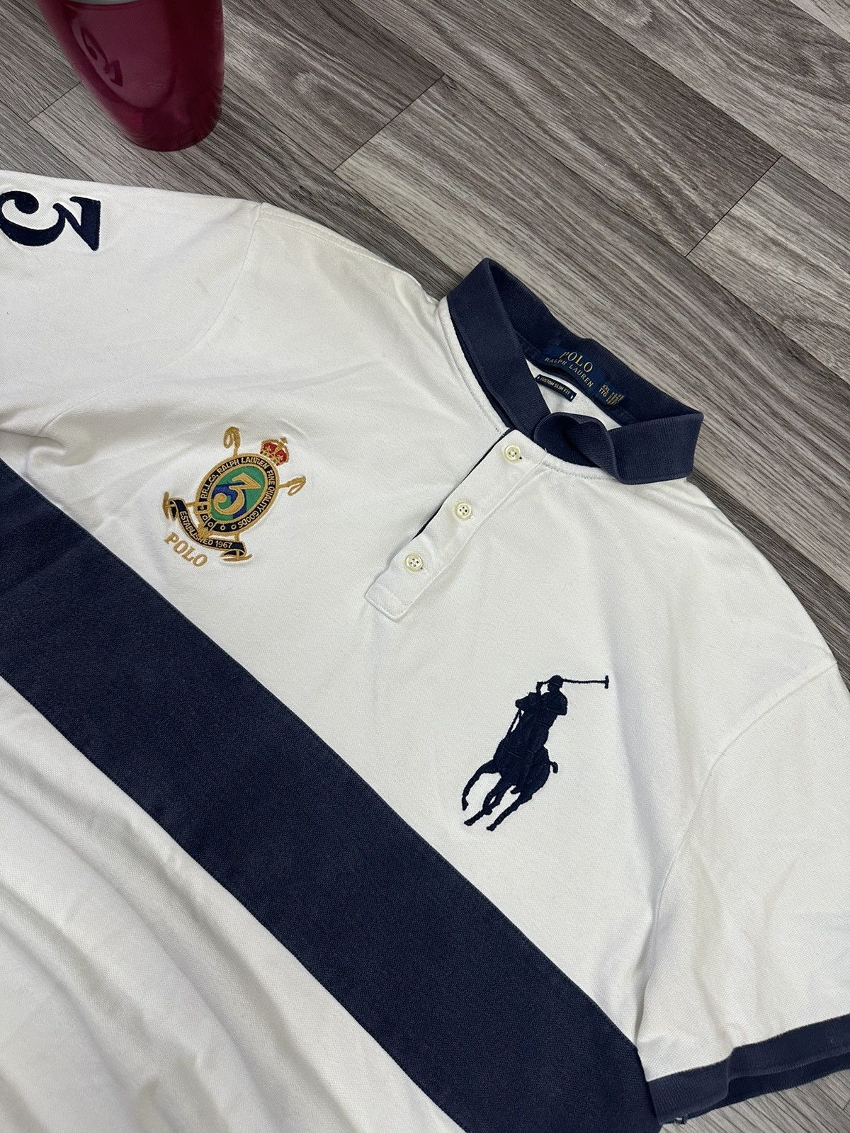 Polo Ralph Lauren Polo Ralph Lauren White Big Pony #3 Polo Shirt Hype Rare Size US XXL / EU 58 / 5 - 3 Thumbnail