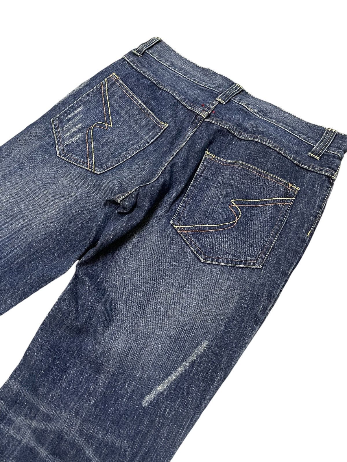 Japanese Brand × PPFM × semanticdesign Semantic Design Poems Paint splatter Flared Denim Pants Size US 31 - 16 Thumbnail
