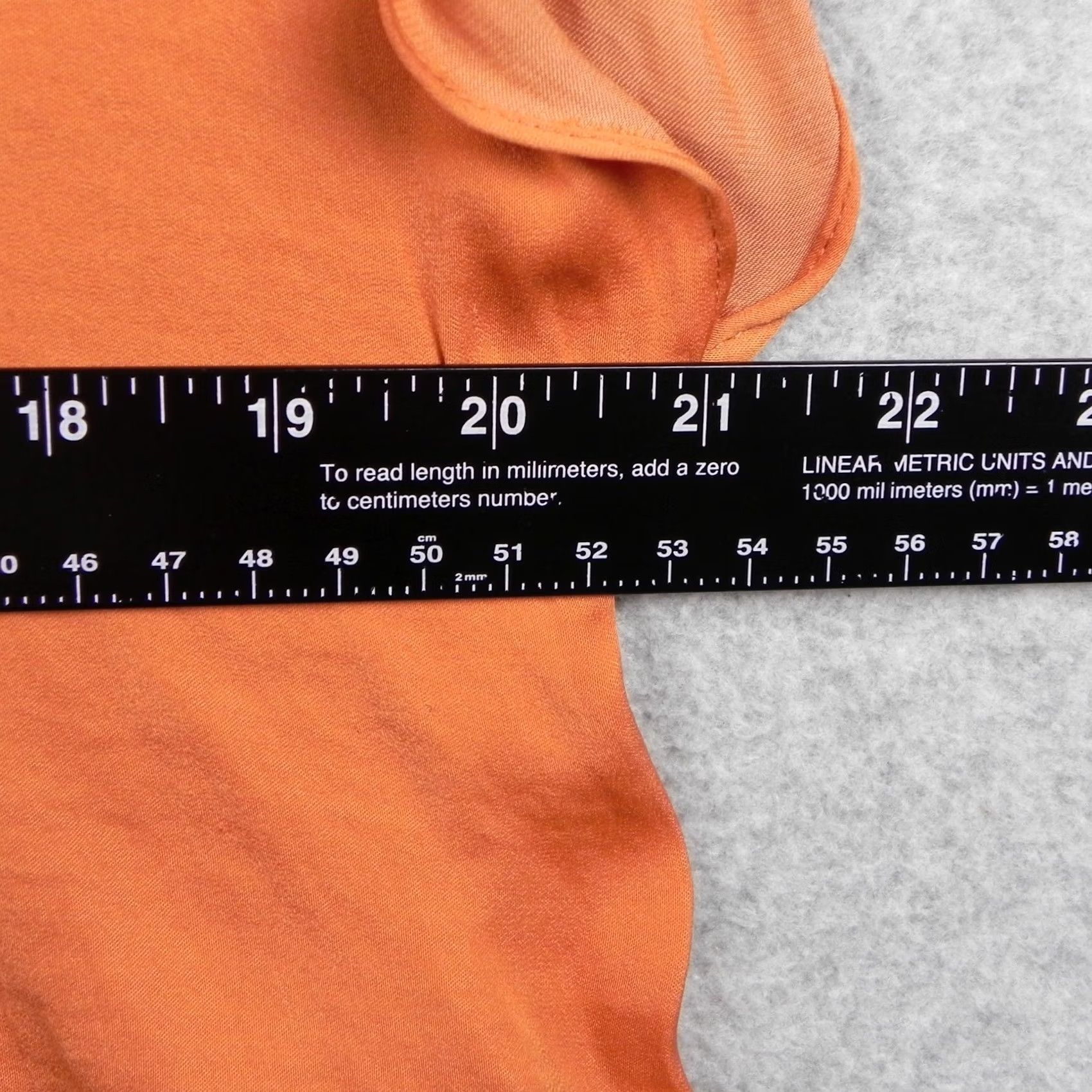 Vintage Naked Zebra Blouse Womens Medium Pleated V-Neck Sheer Orange Short Sleeve Top Size M / US 6-8 / IT 42-44 - 6 Thumbnail