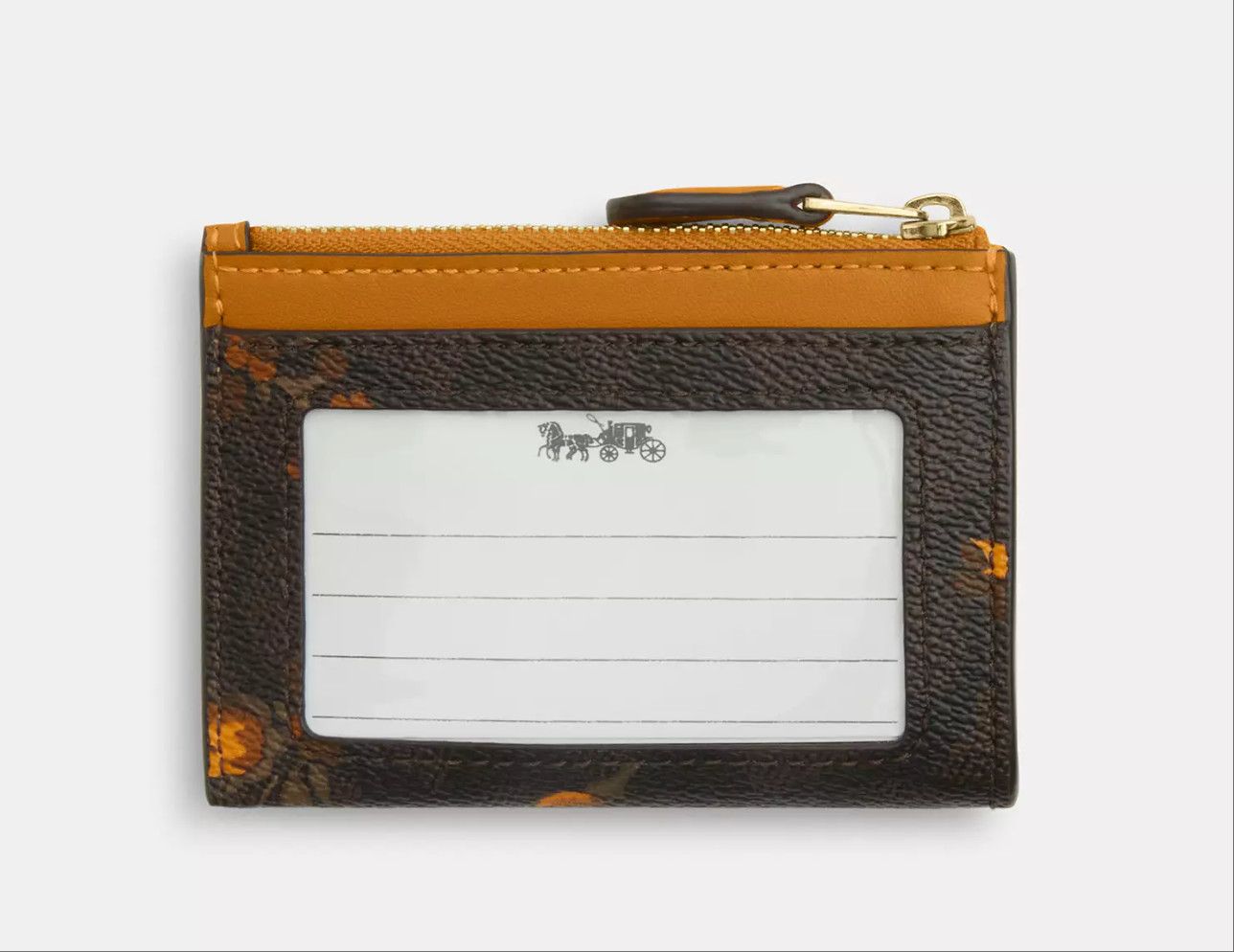 Coach Mini Skinny Id Case In Signature Canvas With Floral Size ONE SIZE - 5 Thumbnail