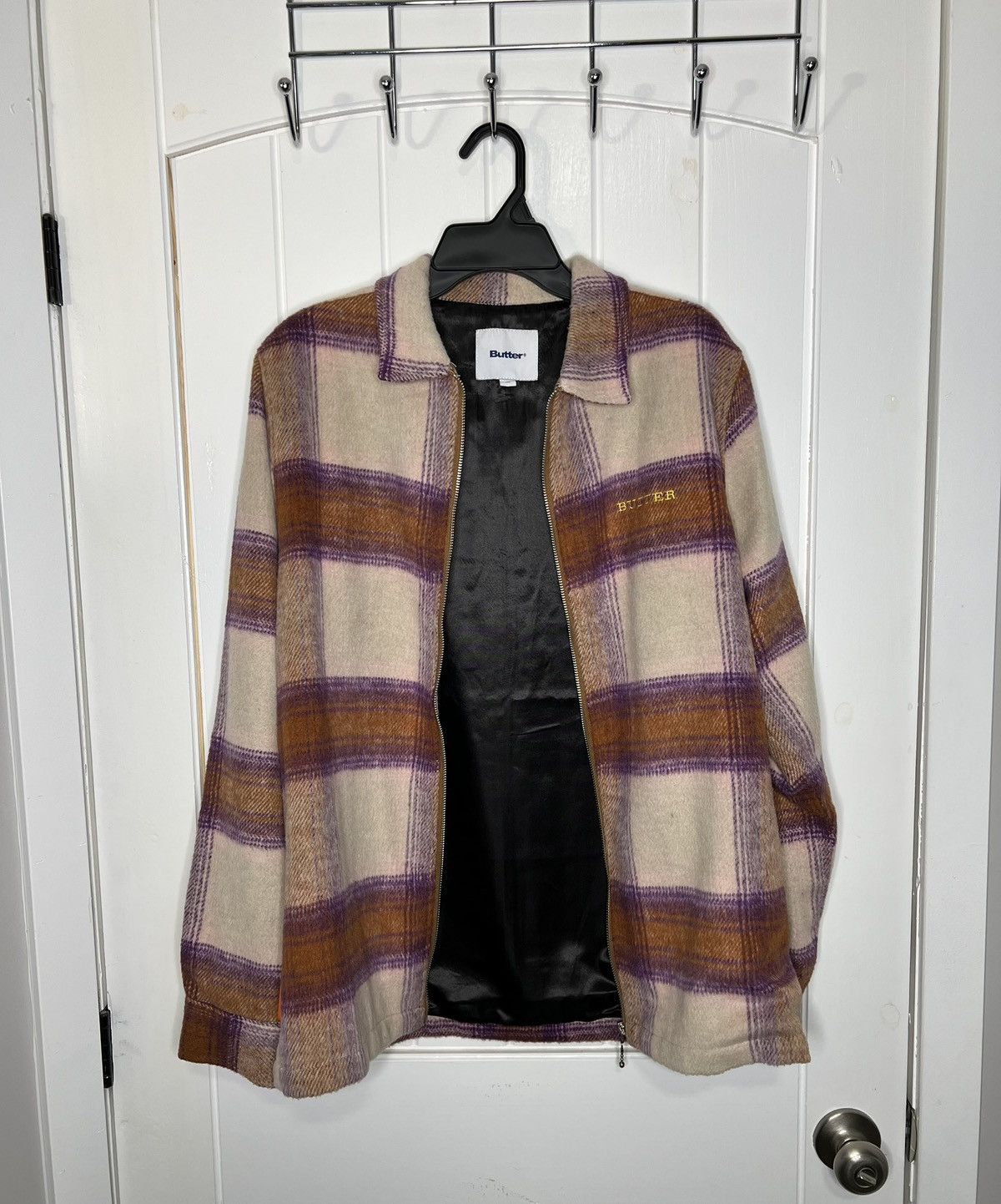 Butter Goods Butter Goods Heavyweight Flannel Overshirt (Walnut/Grape) Size US M / EU 48-50 / 2 - 1 Thumbnail