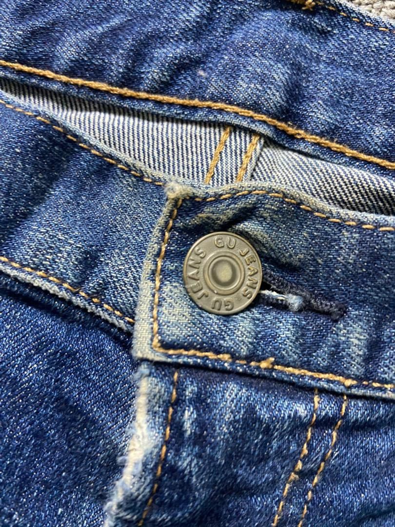 GU GU Brand Distressed Denim Jeans (186) Size US 32 / EU 48 - 4 Thumbnail