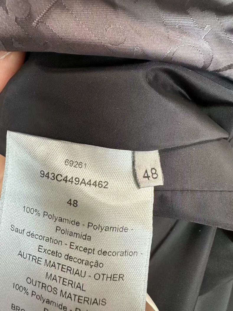 Dior Dior Black and gray old flower full logo full print down ja Size US M / EU 48-50 / 2 - 5 Thumbnail