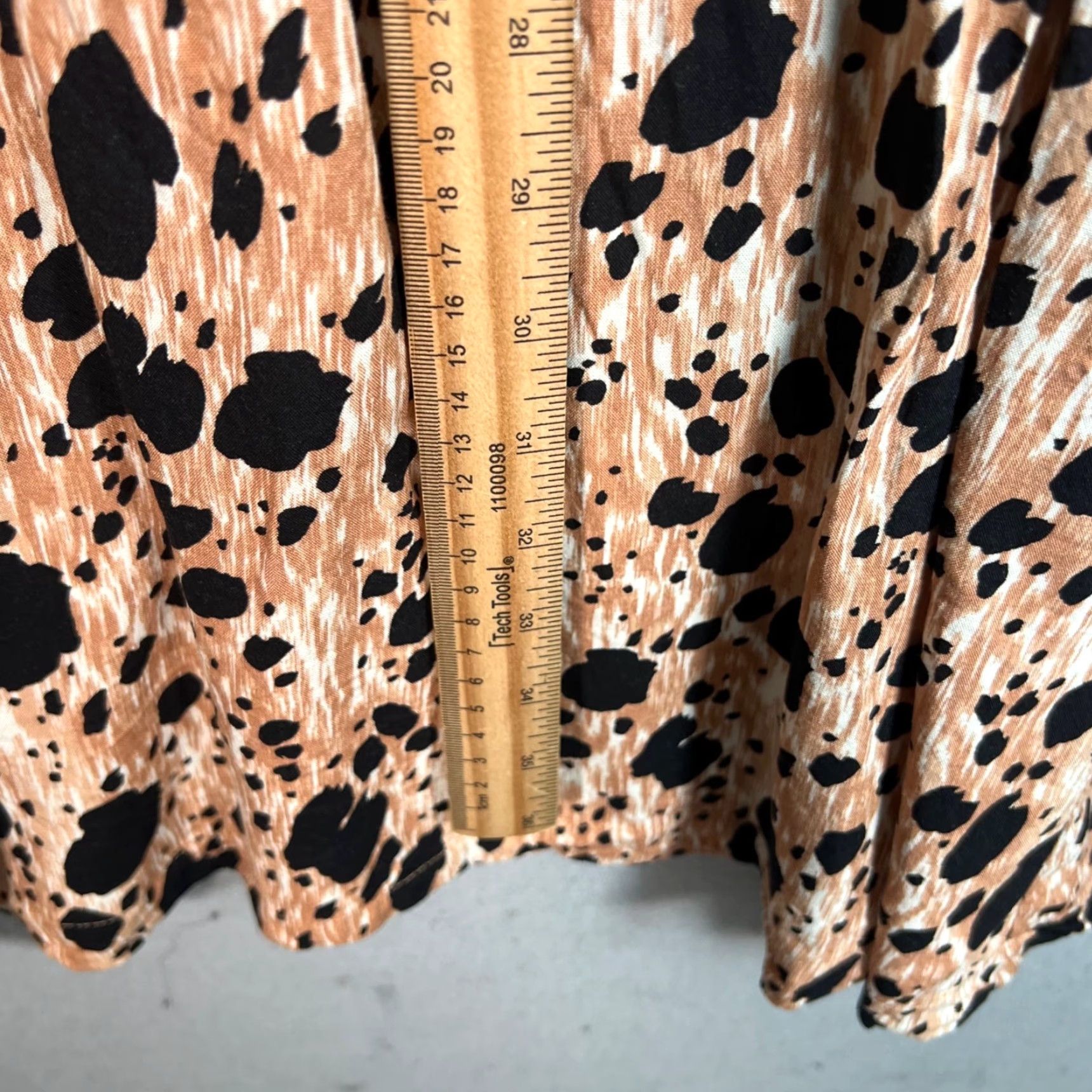 Vintage Miss Selfridge Womens Long Sleeve Midi Dress Size 4 Animal Print Size S / US 4 / IT 40 - 6 Thumbnail