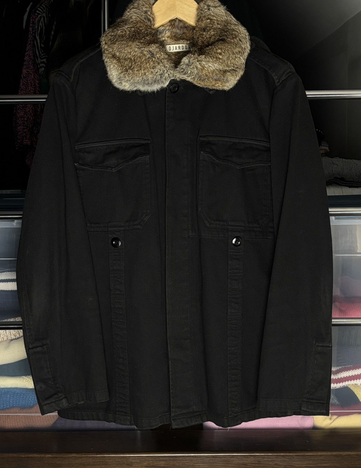 Ojardorf Ojardorf Military Rabbit Fur Avant Garde Rare Jacket Size US L / EU 52-54 / 3 - 4 Thumbnail