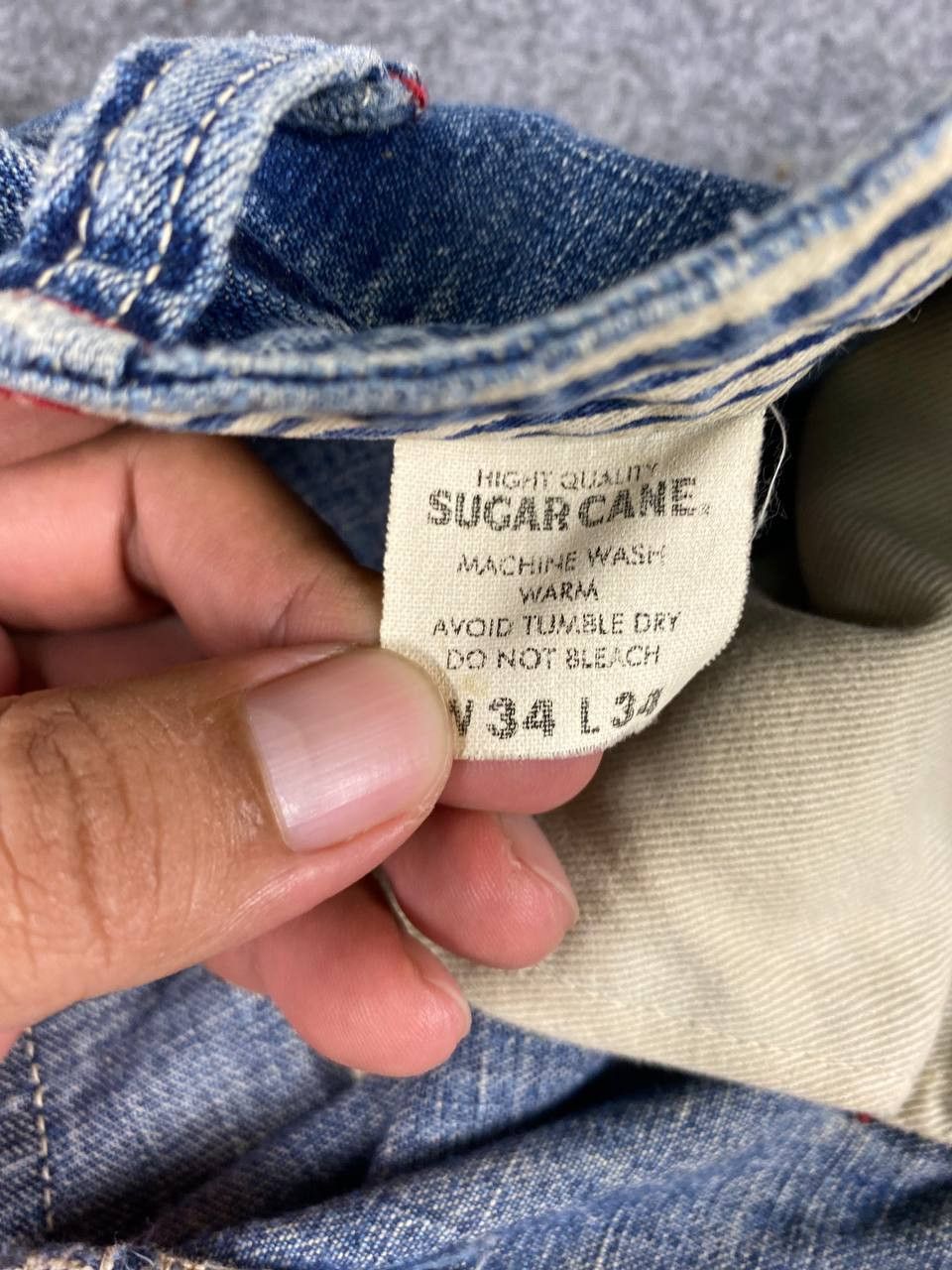 Sugar Cane sugarcane & co carpenter denim nice hickory stripe design Size US 34 / EU 50 - 14 Thumbnail