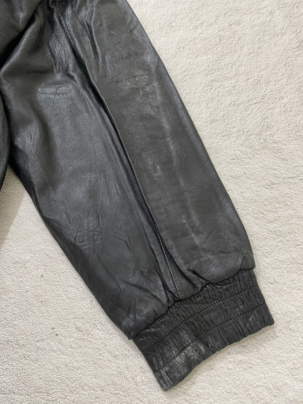 14th Addiction 2000s Black Leather Jacket Fur Vkei If6was9 LGB Heavy Winter Size US L / EU 52-54 / 3 - 7 Thumbnail